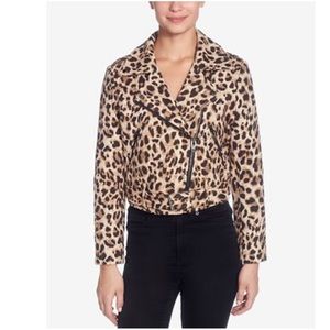 Leopard moto jacket